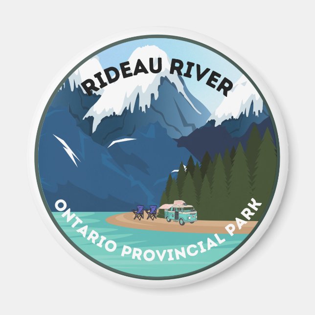 Íman Rideau River Ontario Provincial Park Magnet (Frente)