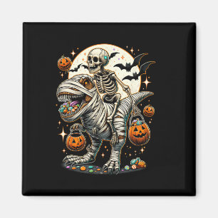 Íman Riding Mummy Dinosaur T Rex Kids Boys Halloween
