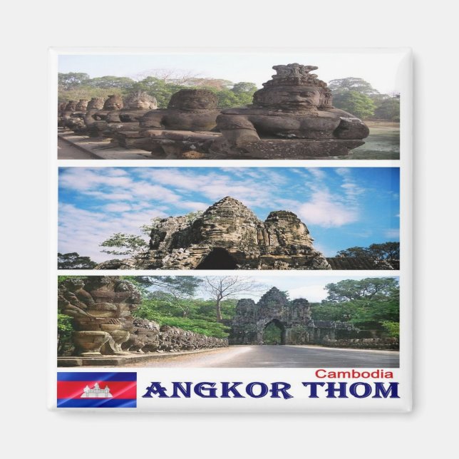 Íman Rif. KH Camboja, Angkor Thom, Cordilheira (Frente)