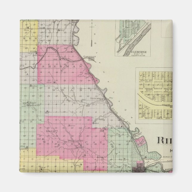 Íman Riley County, Kansas (Frente)