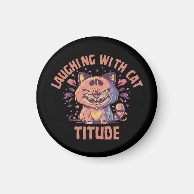 Íman Rindo com Cat-titude (Frente)