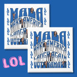 Íman Rindo de Kamala<br><div class="desc">Laughing Kamala Magnet lê: MALA FAZ A AMÉRICA RIR DE NOVO VOTE KAMALA LOL LOL LOL LOL LOL LOL (Editável)</div>