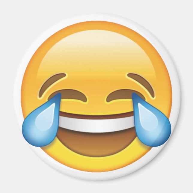 Íman Rindo de Lágrimas de Choro de Joy emoji (Frente)