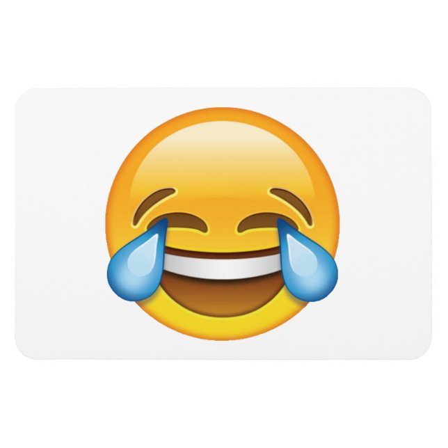 Íman Rindo de Lágrimas de Choro de Joy emoji (Horizontal)