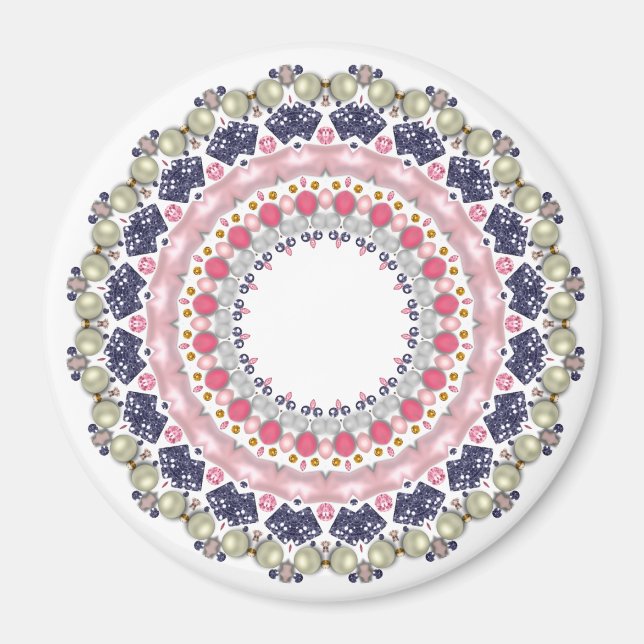 Íman Rinestones, sequências, confete (Frente)