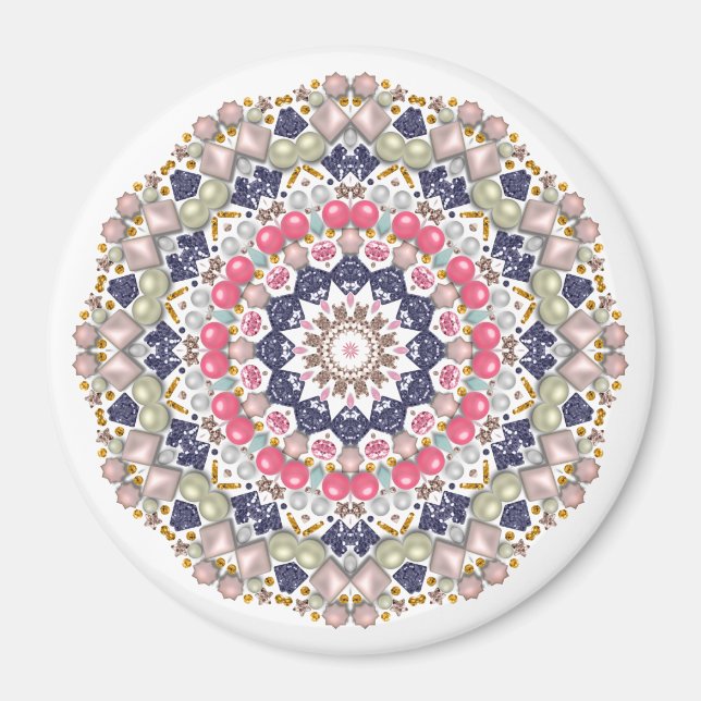 Íman Rinestones, sequências, confete (Frente)