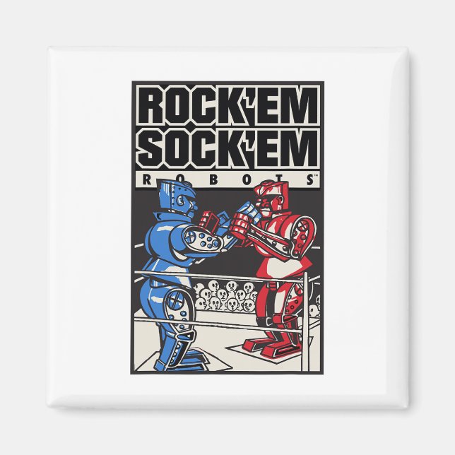 Íman Ringue de Boxe dos Rock em Sock em Robots (Frente)