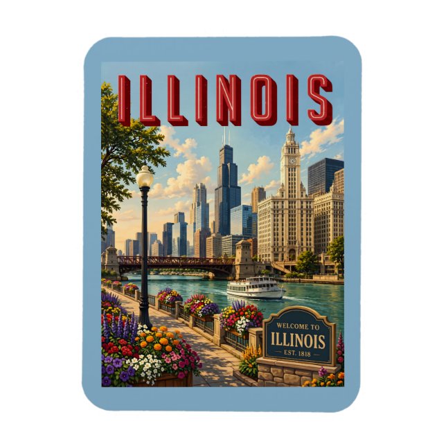 Íman Rio Chicago Illinois (Vertical)