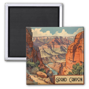 Íman Rio Colorado viagens vintage Poster Grand Canyon, 