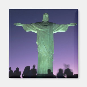 Íman Rio de Janeiro, Brasil. a Estátua de Cristo no