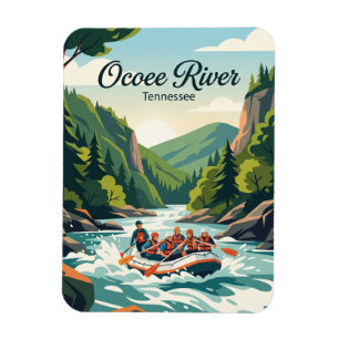 Íman Rio Ocoee Tennessee, EUA, rafting em águas brancas