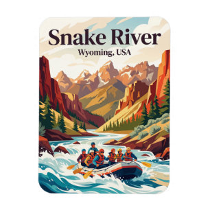Íman Rio Snake Wyoming, EUA, rafting em águas brancas