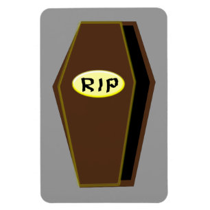 Íman RIP Halloween Coffin of Doom Magnet