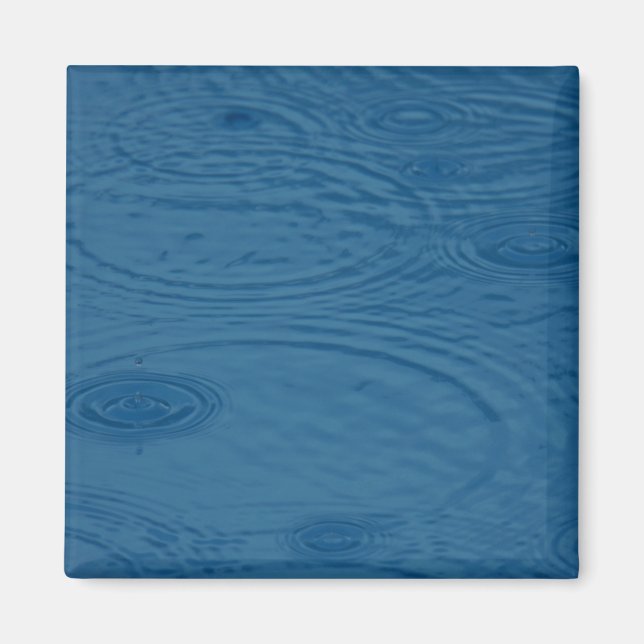 Íman Ripais De Chuva (Ondas De Água Azul) (Frente)