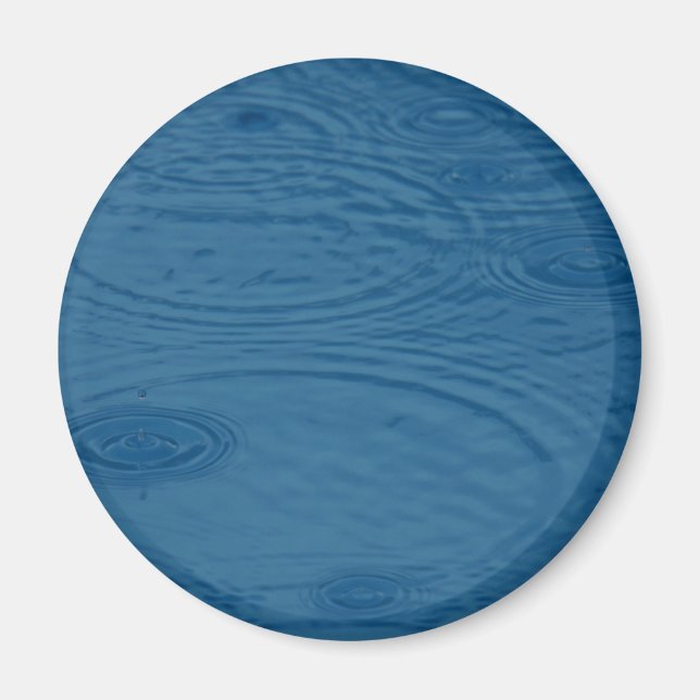 Íman Ripais De Chuva (Ondas De Água Azul) (Frente)