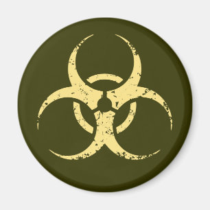 Íman Risco biológico - dist - amarelo