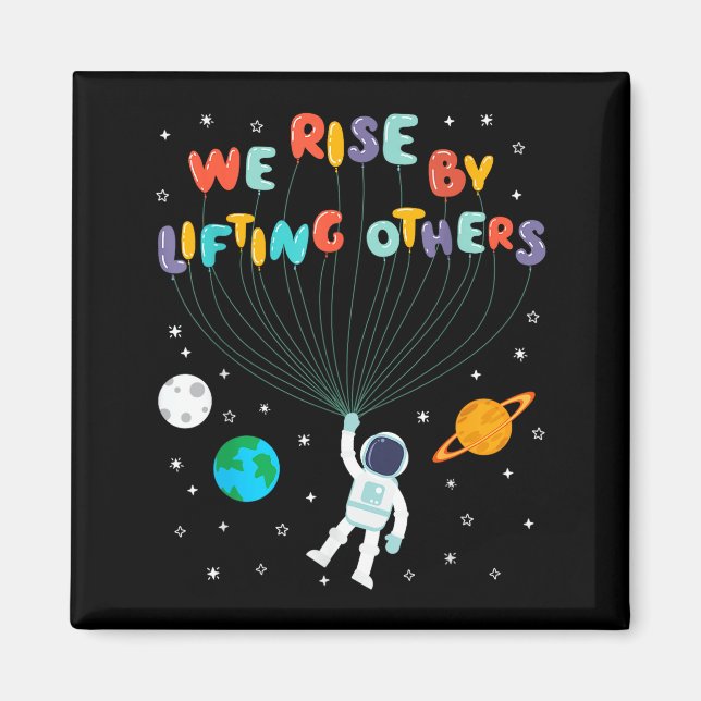 Íman Rise Children Apparel Uni-kids Black Small We Rise (Frente)