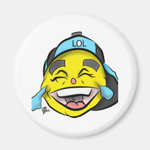 Íman Riso para fora Emoji alto