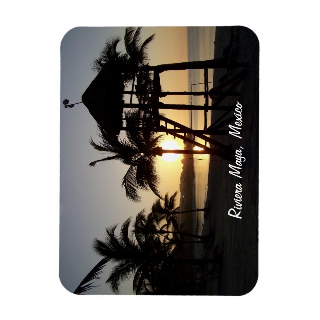 Íman Riviera Maya Cancún México Caribe Magnet (Vertical)