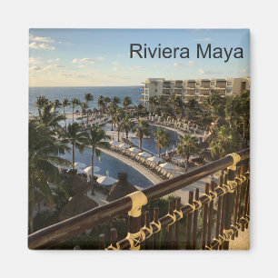 Íman Riviera Maya Cancun México - Magnet Quadrado