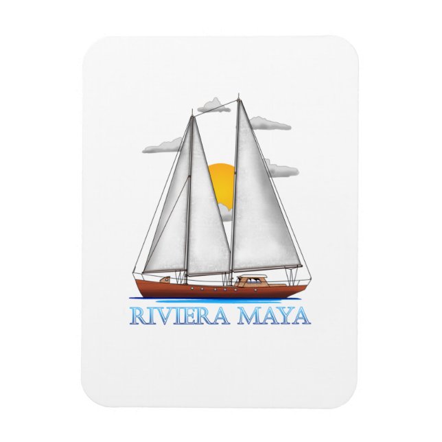 Íman Riviera Maya - Navegador Marítimo Costeiro (Vertical)