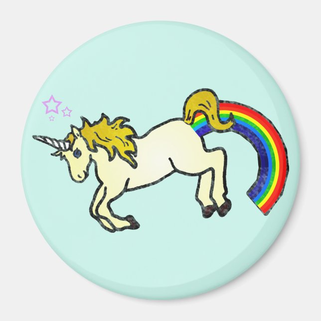 Íman Riyah-Li Designs Rainbow Pooping Unicorn (Frente)