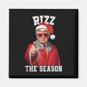 Íman Rizz A Época Engraçado Trump Natal Papai Noel