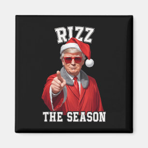 Íman Rizz A Época Engraçado Trump Natal Papai Noel