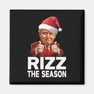 Íman Rizz A Época Natal Engraçado Papais noeis De Trump