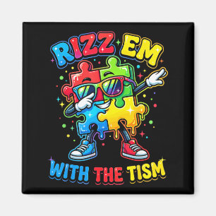 Íman Rizz Em com The Tism Mês de Conscientização do Aut
