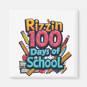 Íman Rizzin 100 dias de escola Gen Alpha Engraçado