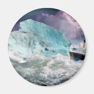 Íman RMS Titanic e Iceberg Painting