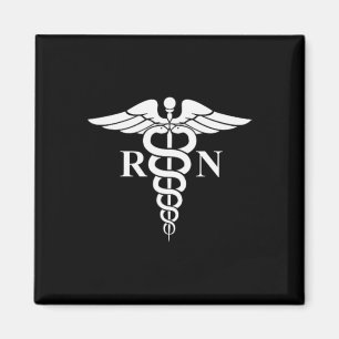 Íman Rn Enfermeiro Caduceus Símbolo Médico Enfermeiro L
