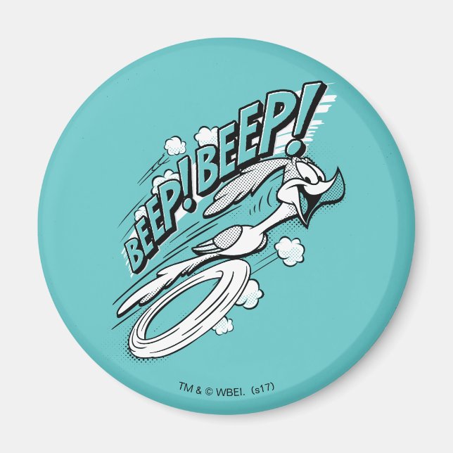 Íman ROAD RUNNER™ BEEP BEEP!™ Meia-tinta (Frente)