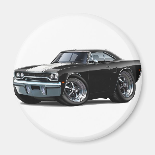 Íman Roadrunner Black-White 1970 (Frente)