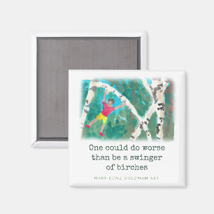 Íman Robert Frost Poem Birches Ilustrados À Mão