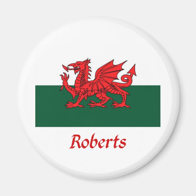 Íman Roberts Welsh Flag (Frente)