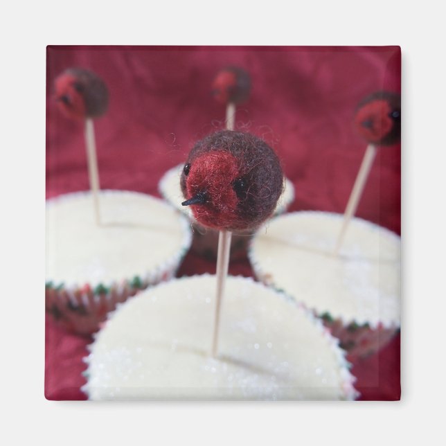 Íman Robin Cupcakes Magnet (Frente)