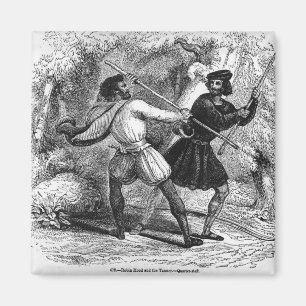 Íman Robin Hood e o curtidor com Quarto-funcionarios