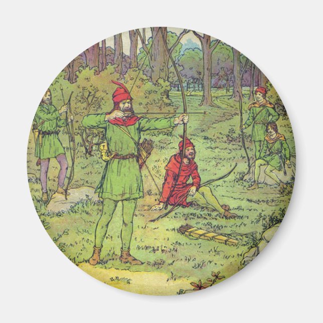 Íman Robin Hood na Floresta  (Frente)