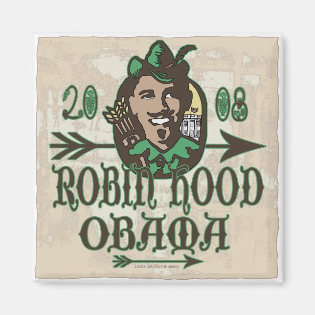 Íman Robin Hood Obama Magnet (Frente)