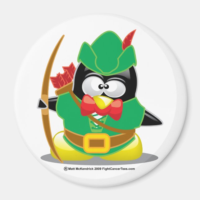 Íman Robin Hood Penguin (Frente)