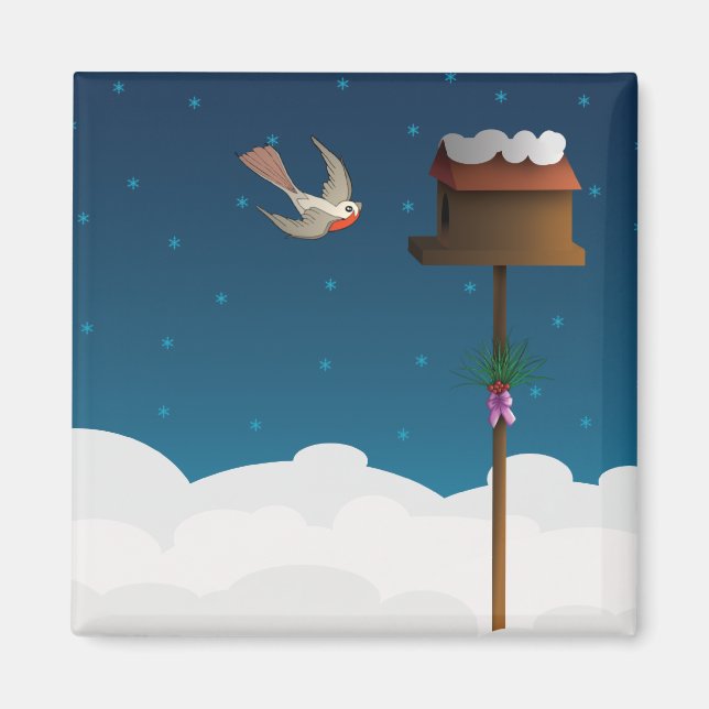 Íman Robin, ímã quadrado (Frente)