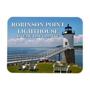 Íman Robinson Point Lighthouse, Isle Au Haut, Maine