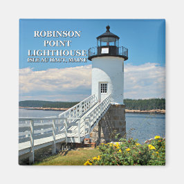 Íman Robinson Point Lighthouse, Maine Magnet