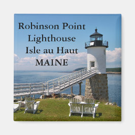 Íman Robinson Point Lighthouse, Maine Magnet