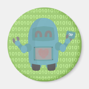 Íman Robô Ama Chips de Computador