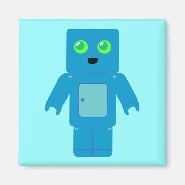 Íman Robô Azul (Frente)