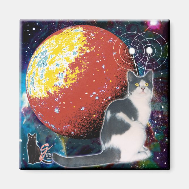 Íman Robo-Cat Hobo Magnet (Frente)