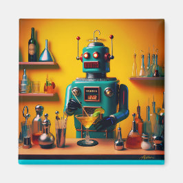 Íman Robô Retro Futurista ROBIA 12J2 Mixologista
